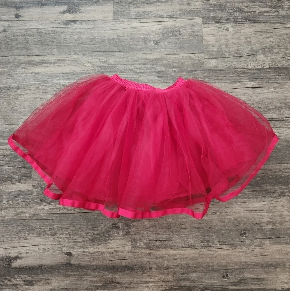 Gymboree 3T Vibrant Red Multi Layered  Tulle Tutu Skirt